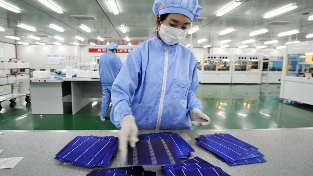 usine panneau solaire chine