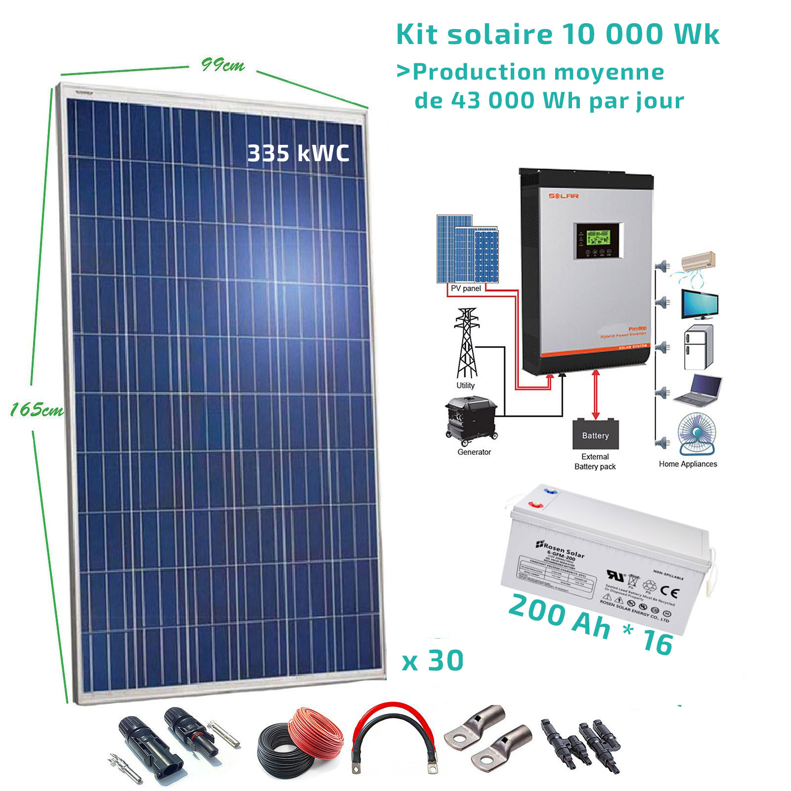 kit solaire 10 kwc