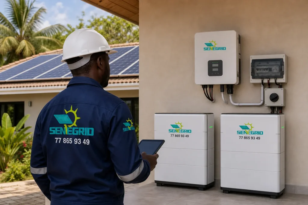Coupures de courant : solaire raccordé au réseau ou système hybride avec batteries au Sénégal ?