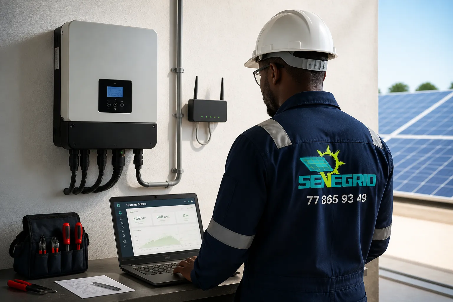 Illustration du sujet : Onduleur solaire connecté : comment sécuriser l’accès à votre installation ?