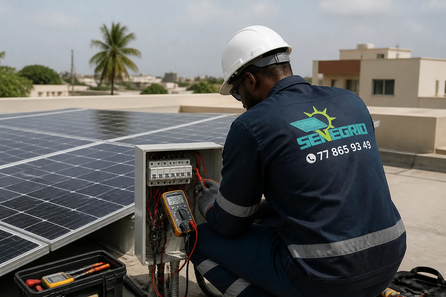 Illustration du sujet : Sécurité des panneaux solaires : quelles vérifications demander à votre installateur au Sénégal ?