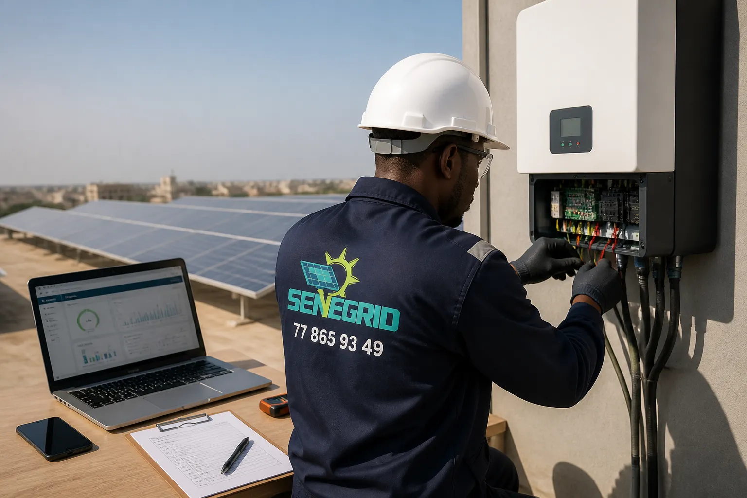 Illustration du sujet : Solaire connecté : comment sécuriser son onduleur et son suivi à distance ?