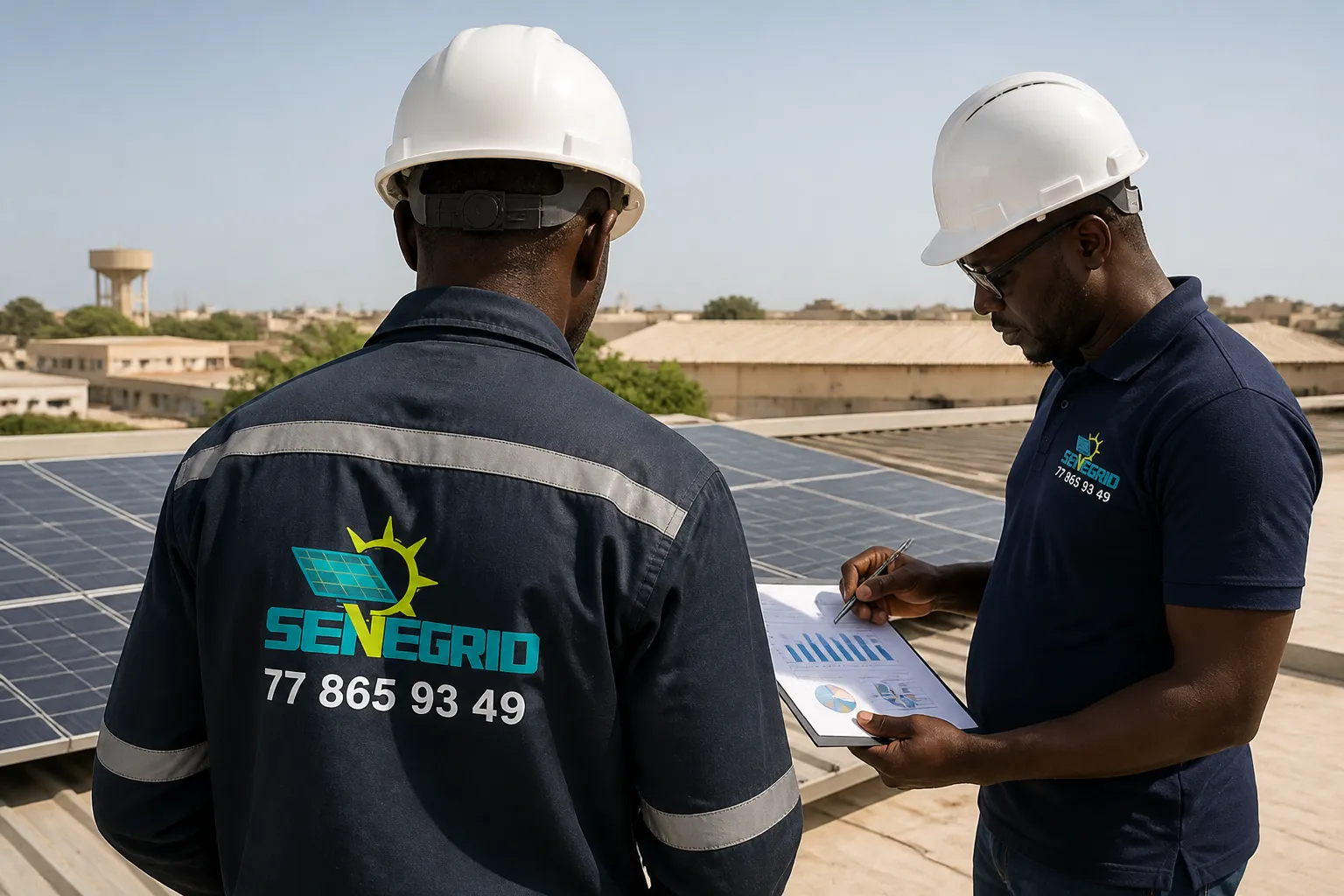 Illustration du sujet : Solaire en toiture pour une PME au Sénégal : comment préparer une étude d’autoconsommation ?