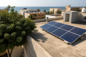 Illustration du sujet : Votre toiture à Dakar peut-elle accueillir des panneaux solaires ? Les vérifications avant la pose